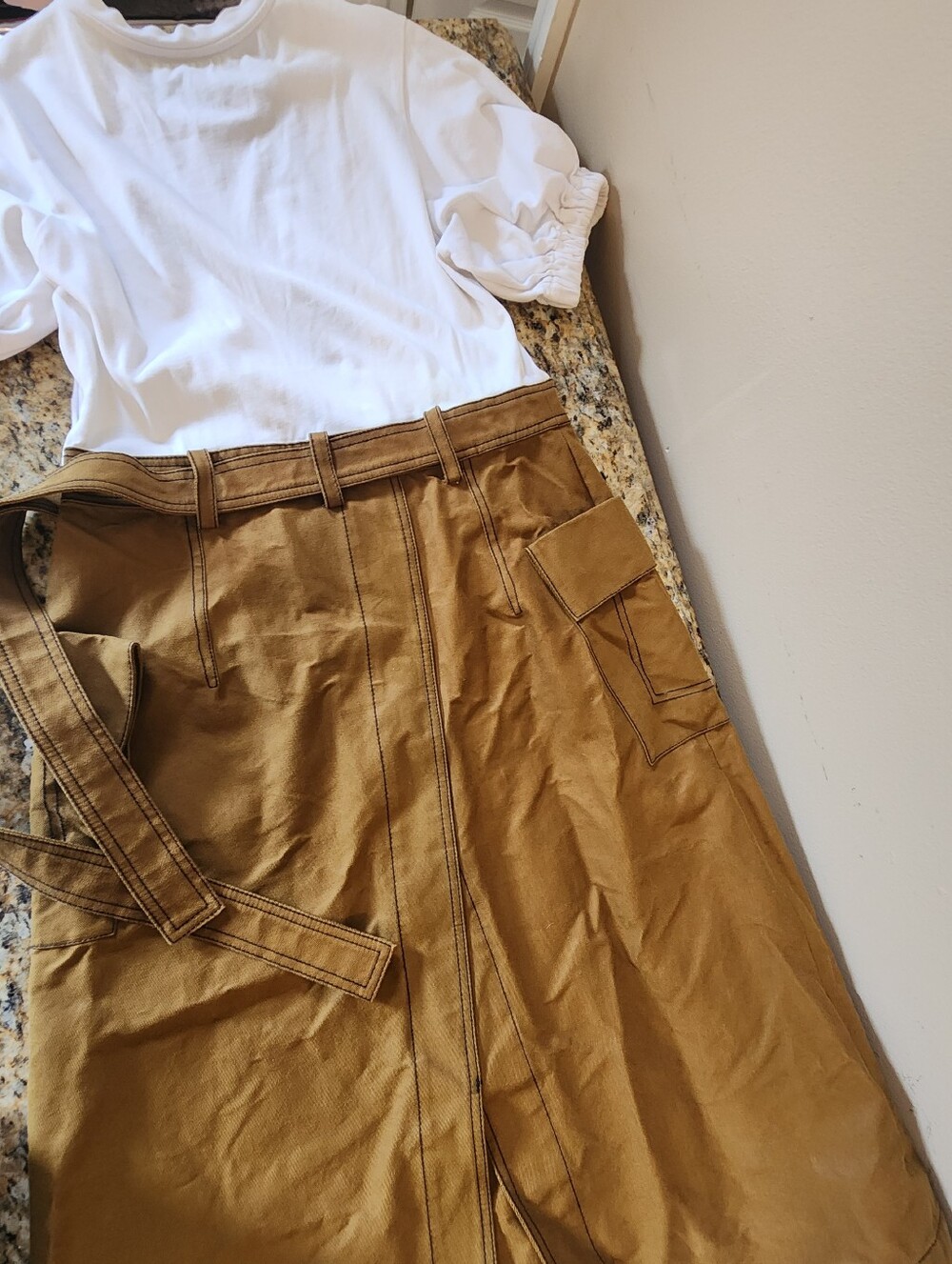 3.1 Phillip Lim Cargo Dress in Caramel Brown